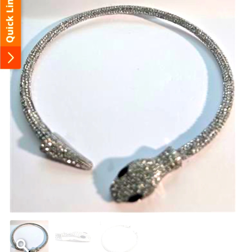 Austrian Crystal New Snake necklace